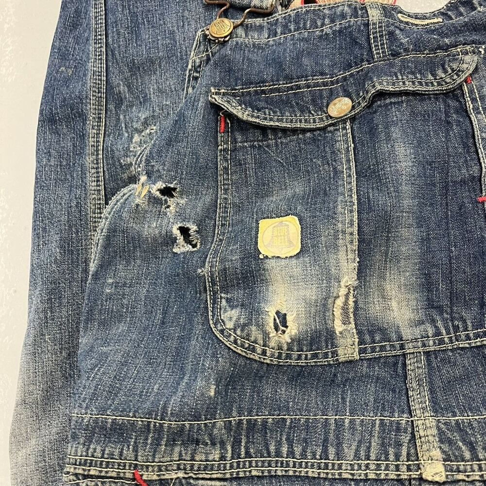 Vintage 50s Blue Bell Blue Sanforized Denim Overalls 36x28 - Picture 2 of 6